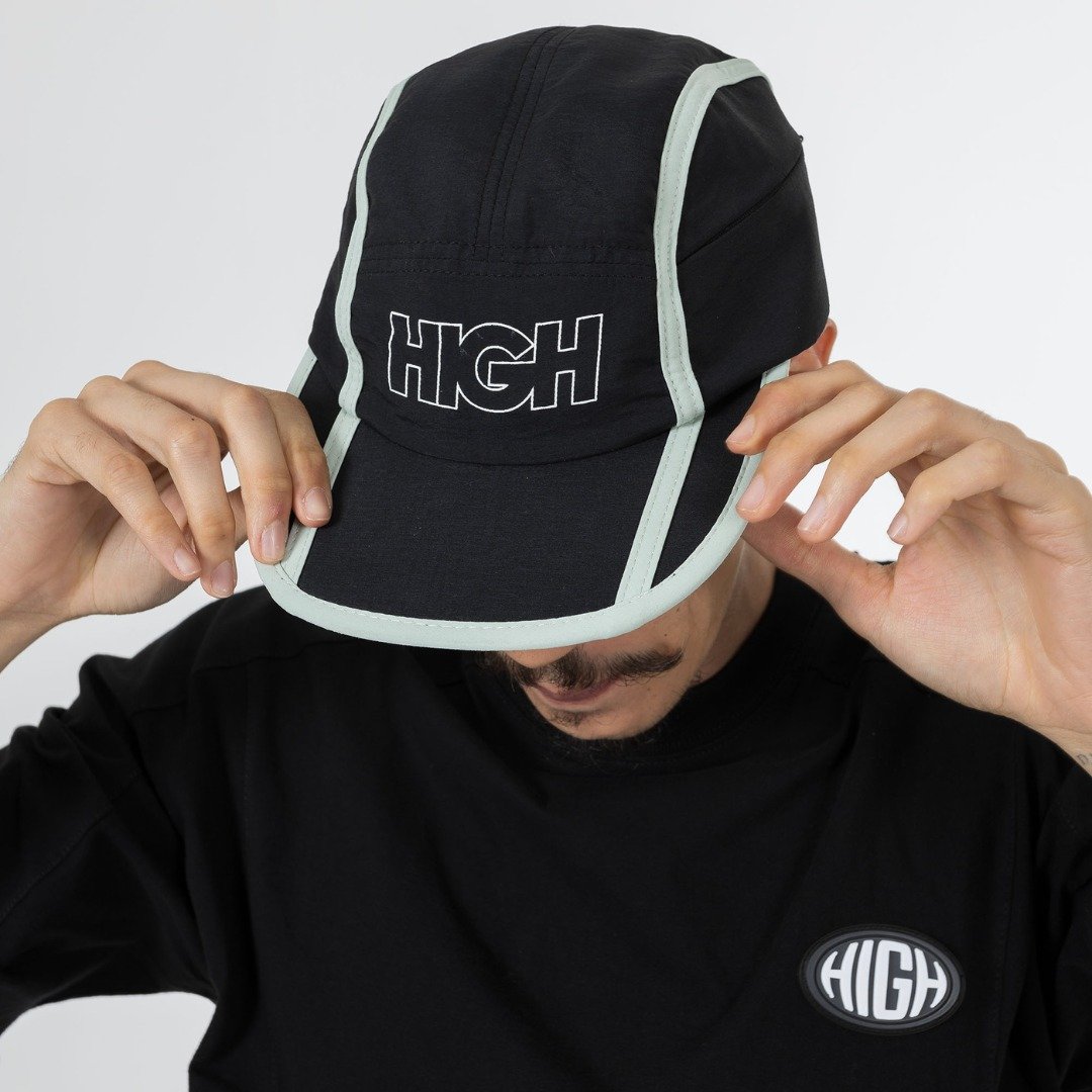 Bone HIGH 5 Panel Double Mesh Black - Hipnoise Streetwear