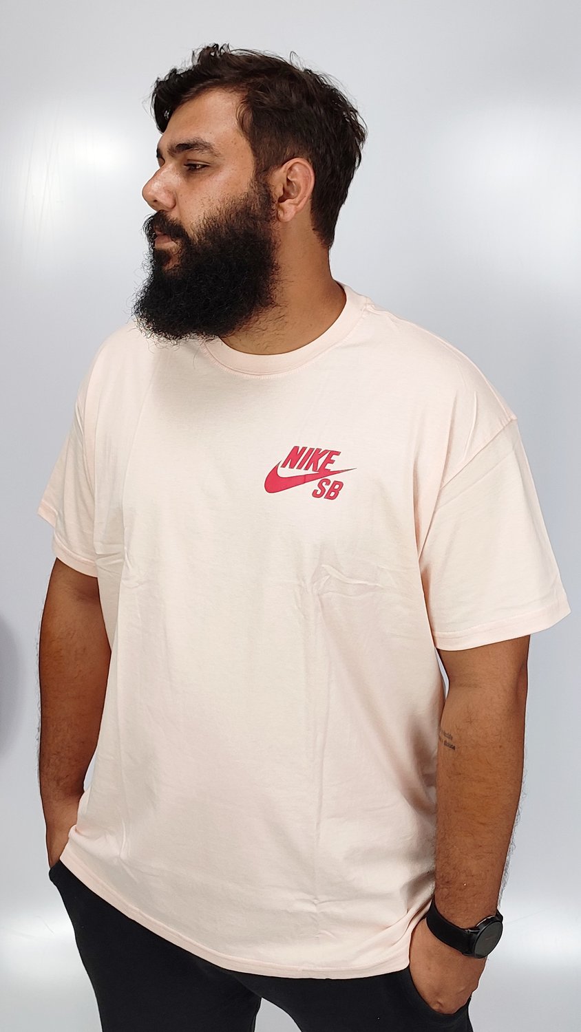 Camiseta Nike SB Logo Rosa Claro - Gord's