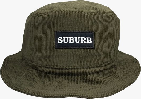Bucket Suburb Hat Vevelt Box Logo Verde Musgo