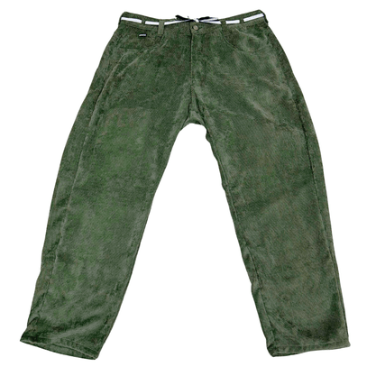 Calça Hocks Veludo Canal Extra Big Verde Musgo
