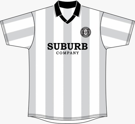 Camisa Suburb Soccer Symbol Branco/Preto