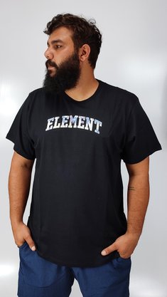 Camiseta Big Element College Logo Preto
