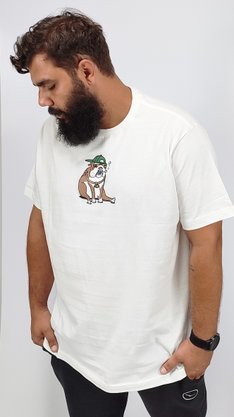 Camiseta Drop Dead Doggie Off White