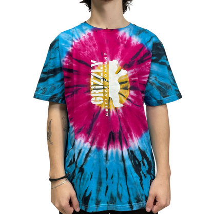 Camiseta Grizzly Down The Middle Tie Dye