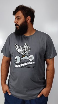 Camiseta Independent Take Flight Front Chumbo