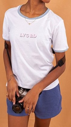 Camiseta Loveboard LVBD Branco/Azul