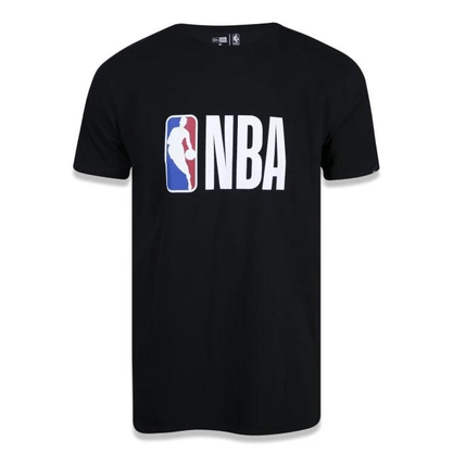 Camiseta New Era NBA Essentials Logo Preto