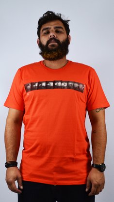 Camiseta RVCA BAKERVCA Photo I Vermelho Coral