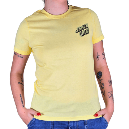Camiseta Santa Cruz Entangled Amarelo Claro