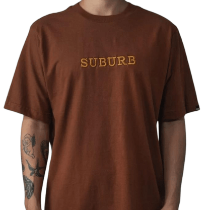 Camiseta Suburb Embroidery Marrom 