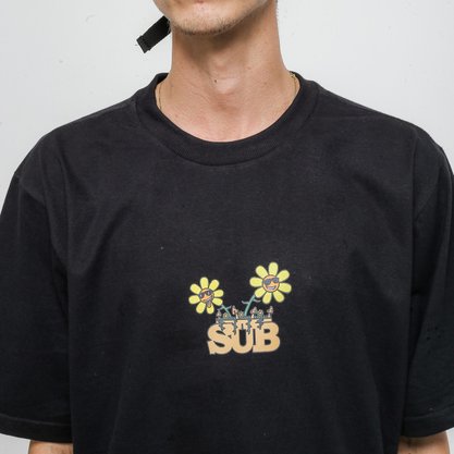 Camiseta Suburb Flower Pot Preto