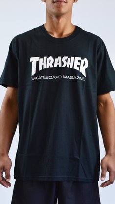 Camiseta Thrasher Skate Mag Logo Preto