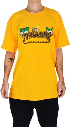 Camiseta Thrasher Tiki Amarelo