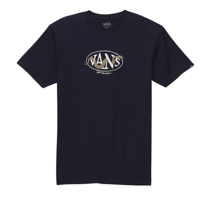 Camiseta Vans Snaked Logo SS Azul Marinho