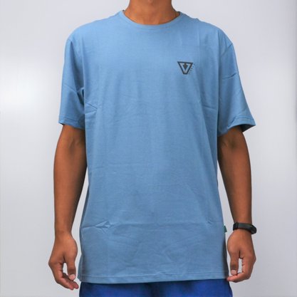 Camiseta Vissla Stablished Azul Claro