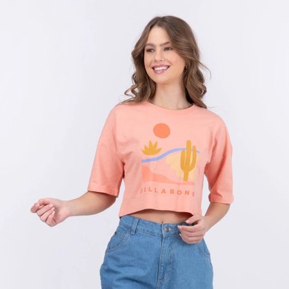 Cropped Billabong Only Today Salmão