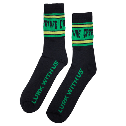 Meia Creature Lurtk With Us Cano Longo Preto