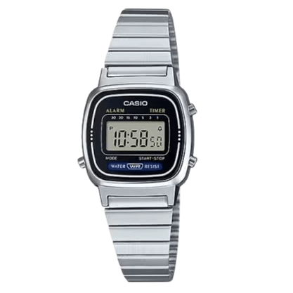 Relógio Casio Vintage LA670WA-1 Prata 