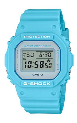 Relógio G-shock DW-5600SC-2DR Azul Claro