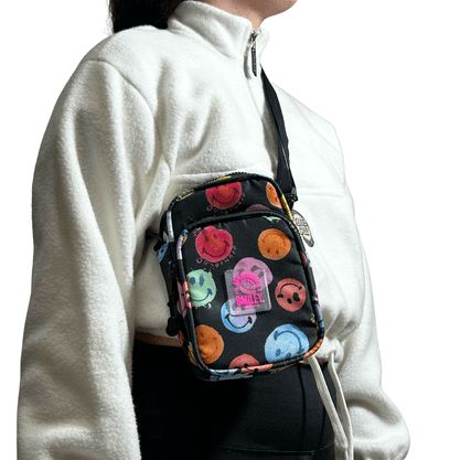 Shoulder Bag Baw Watercolor Smiley Preto 
