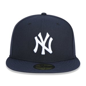 Camisa Polo New Era Reta New York Yankees Azul-Marinho - Compre