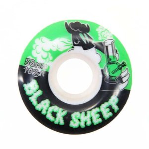 Roda Black Sheep Skate 102A 58mm Branco/Preto/Verde