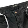 Bermuda Hocks Jeans Ligação Preto