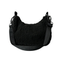 Bolsa Baw Handbag Sherpa Flower Preto