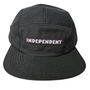 Boné Independent Five Panel Bar Logo Preto