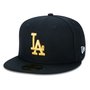 Boné New Era 59Fifty MLB Los Angeles Dogers Preto/Dourado