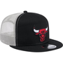 Boné New Era 9FIFTY Chicago Bulls Preto/Branco