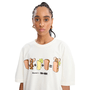 Camiseta Baw Regular Lanchos Tom & Jerry Off White