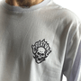 Camiseta Creature Bonehead Flame Manga Longa Branco