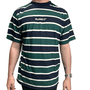 Camiseta Plano C Listrada Verde/Preto/Off White