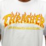 Camiseta Thrasher Fire Logo Branco