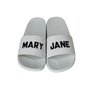 Chinelo Mary Jane Slide MJ Logo Branco