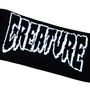 Meia Creature Bone Head Flame Cano Longo Preto