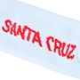 Meia Santa Cruz Fun Times Cano Longo Branco/Vermelho