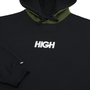 Moletom High Double Hooded Pullover Preto/Verde