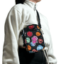 Shoulder Bag Baw Watercolor Smiley Preto 